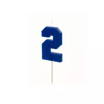 Lego-Kerzen - Zahl: 2