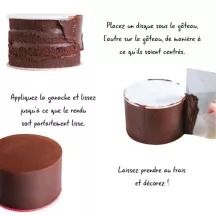 2 Ganache discs 23 cm