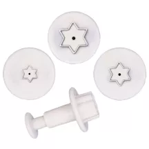 Star cookie cutter set, 3-piece with ejector