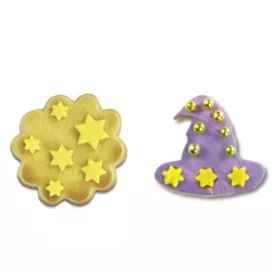 Set di tagliabiscotti a stella, 3 pezzi con Espulsore