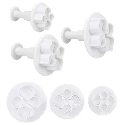 Hydrangea and lilac cookie cutter set, 3 sizes (23-35 mm)