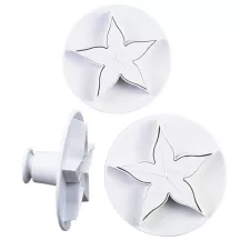 Lily cutter with ejector, set of 2 (65/80 mm)