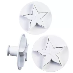 Lily cutter with ejector, set of 2 (65/80 mm)