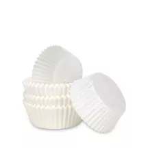 Mini moules à cupcakes, blanc, 200 pièces