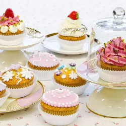 Mini cupcake cases, white, 200 pieces