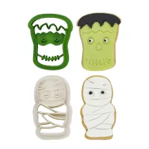 set of 2 embossing and cookie cutter monsters