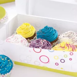 Cupcake gift boxes party, 6, 2 pieces