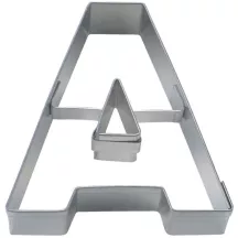 Stainless steel cookie cutter letter A