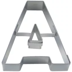 Ausstechform Buchstabe A aus Edelstahl