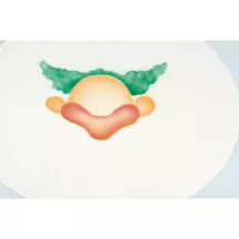 Clown airbrush stencil - food-safe and flexible