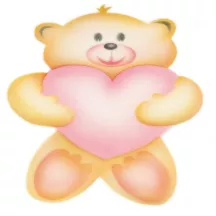 Airbrush-Schablone Bär mit Herz