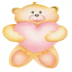 Airbrush-Schablone Bär mit Herz