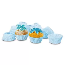 Papierförmchen Eiskristall für Cupcakes und Muffins, 50 Stük