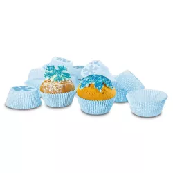 Pirottino di carta Cristallo di ghiaccio per cupcake e muffin, 50 pezzi