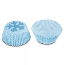 Pirottino di carta Mini Cupcake Cristallo di ghiaccio, 50 pezzi