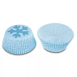 Mini cupcake paper cases ice crystal, 50 pieces