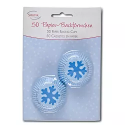 Pirottino di carta Mini Cupcake Cristallo di ghiaccio, 50 pezzi