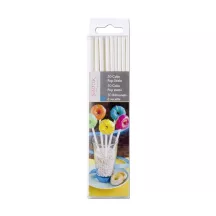 Stecchi per lollipop bianchi 15 cm, 50 pezzi – per CakePops