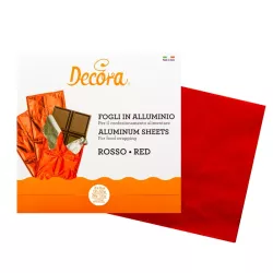 Foglio di alluminio per tavolette di cioccolato Rosso 150 pezzi