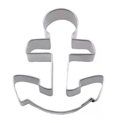 Stainless steel anchor cookie cutter for maritime baking creations
