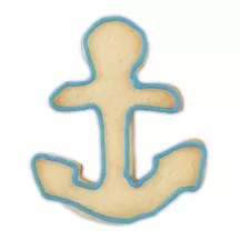 Stainless steel anchor cookie cutter for maritime baking creations