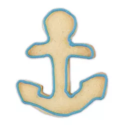 Stainless steel anchor cookie cutter for maritime baking creations