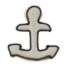 Stainless steel anchor cookie cutter for maritime baking creations