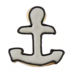 Stainless steel anchor cookie cutter for maritime baking creations