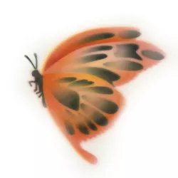 Stencil Airbrush a Farfalla