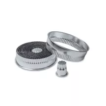 Set di tagliabiscotti anelli ondulati, 14 pezzi