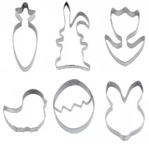 Easter cookie cutter set, 6 pieces