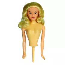 Barbie cake doll attachment - blonde hair, set with baking tin
