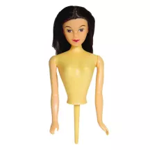 Barbie cake doll attachment, brown hair