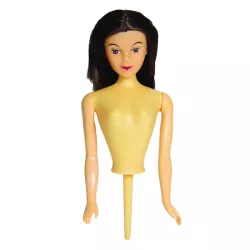 Barbie cake doll attachment, brown hair