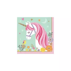 16 Magic unicorn napkins