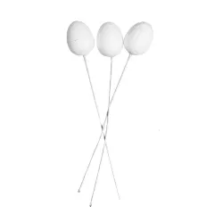 Medium polystyrene flower cone, 3 pieces