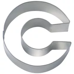 Cookie cutter C, 6.5 cm (stainless steel)