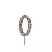 Cake Topper "Diamond Numbers" - Number: 0