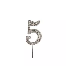 Cake Topper "Diamond Numbers" - Number: 5