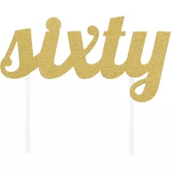 Cake Topper 60 Gold