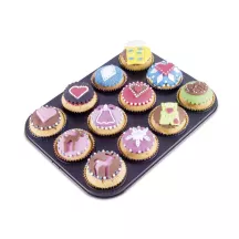 Teglia per muffin e cupcake, 12 posti, Ø 7 cm