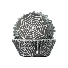 Spider web cupcake cases, 30 pieces