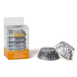 Pirottino per cupcake Argento, 60 pezzi