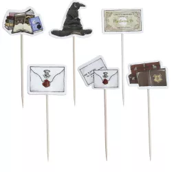 Cupcake Förmchen mit Toppern Hogwarts, 24 Förmchen und 24 Topper