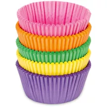 Moules à cupcakes colorés extra forts, 100 pièces