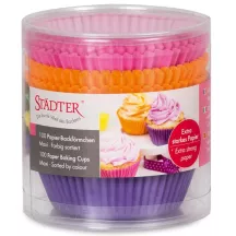 Cupcake Förmchen farbig extra stark, 100 Stück
