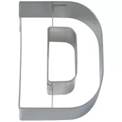 Ausstechform Buchstabe D aus Edelstahl