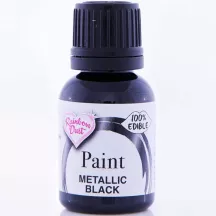 Lebensmittelfarbe Metallic Schwarz - 23 g