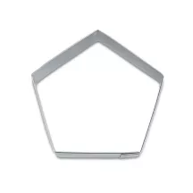 Tagliabiscotti pentagonale in acciaio inox