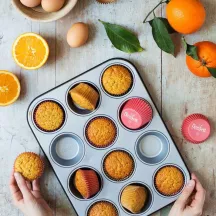 Pirottino per cupcake Rosso, 75 pezzi